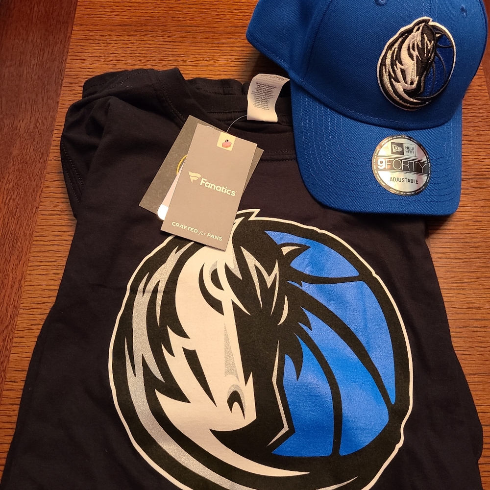 NWT Dallas Mavericks Luka Doncic T-shirt and Hat Bundle